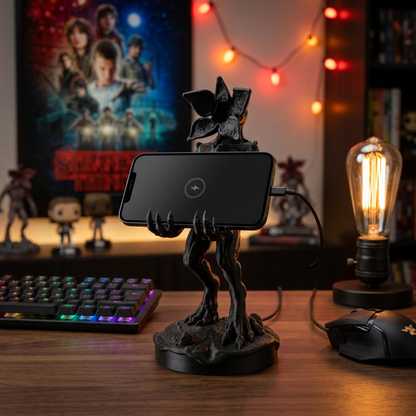 Supporto per cellulare e controller Stranger Things 3D di LEOTREDDI, porta telefono e tablet per la casa, design Demogorgone.