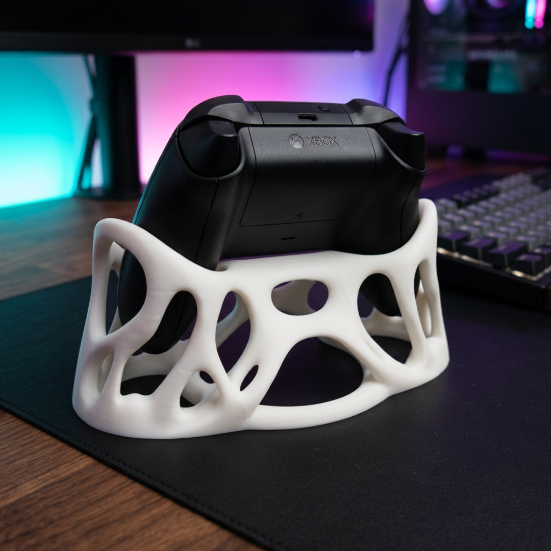 Supporto Controller Xbox Design Organico - Stand da Scrivania Stampa 3D