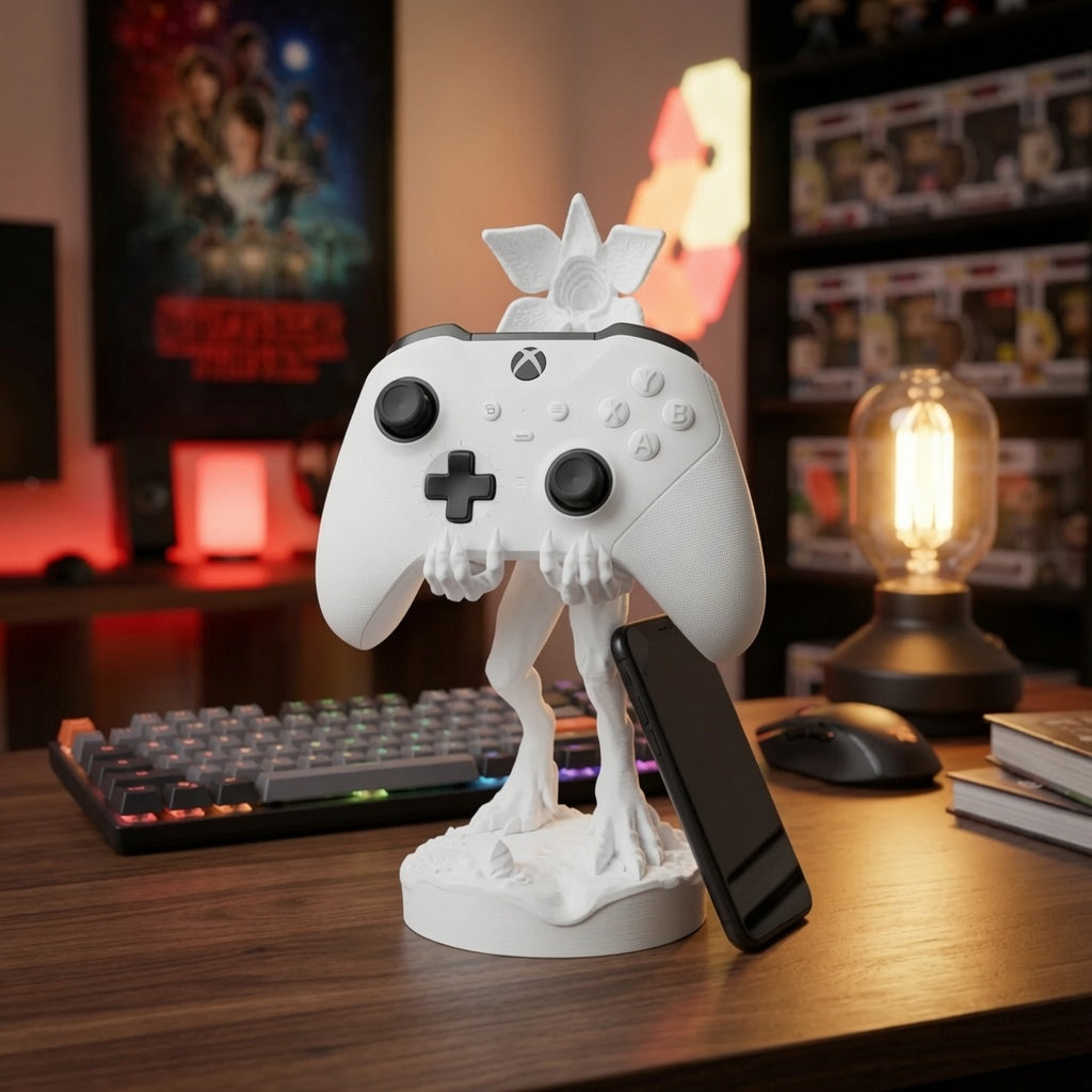 Supporto per cellulare e controller Stranger Things Demogorgone, supporto 3D per telefono e tablet, di LEOTREDDI.